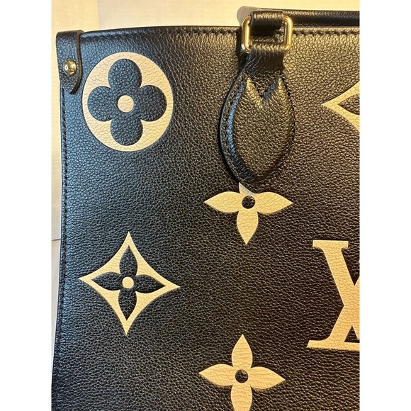 LOUIS VUITTON ON THE GO MM TOTE BAG BICOLOR EMPREINTE LEATHER M45495 - Picture 8 of 16